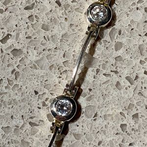 Sterling Silver Bracelet w/CZ’s